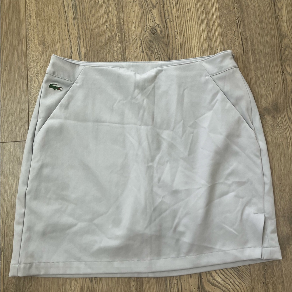 Lacoste Golf Skort Gray Sz 34 SMALL